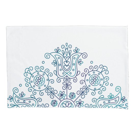 Folk Mandala Kissenbezug (Vorderseite)