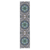 Folk Mandala Kurzer Tischläufer (Vorderseite)