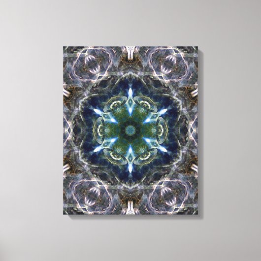 Folk Mandala Leinwanddruck (Vorderseite)