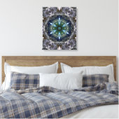 Folk Mandala Leinwanddruck (Insitu (Schlafzimmer))