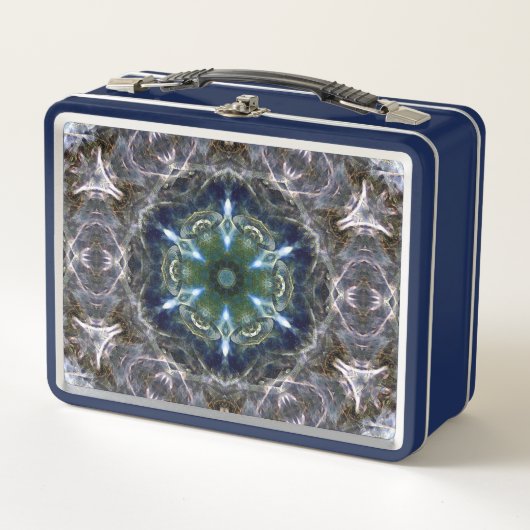 Folk Mandala Metal Lunch Box (Vorderseite)