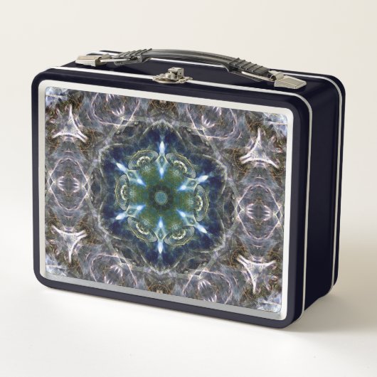 Folk Mandala Metal Lunch Box (Vorderseite)