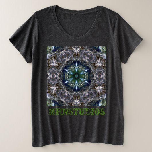 Folk Mandala Plus Size T - Shirt (Design vorne)