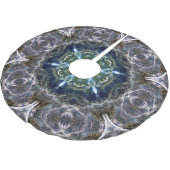 Folk Mandala Polyester Weihnachtsbaumdecke (Schrägansicht)