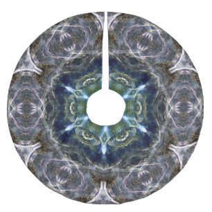 Folk Mandala Polyester Weihnachtsbaumdecke