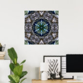 Folk Mandala Poster (Heimbüro)