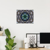 Folk Mandala Poster (Heimbüro)