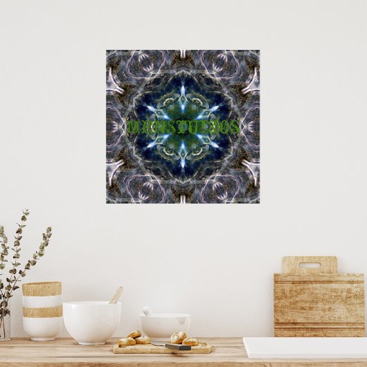 Folk Mandala Poster (Küche)