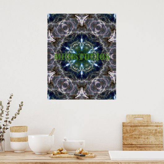 Folk Mandala Poster (Küche)