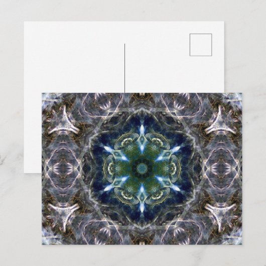 Folk Mandala Postkarte (Vorne/Hinten)