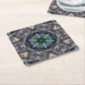 Folk Mandala Rechteckiger Pappuntersetzer (angewinkelt)