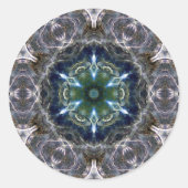 Folk Mandala Runder Aufkleber (Vorderseite)