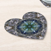 Folk Mandala Square Paper Untersetzer (angewinkelt)