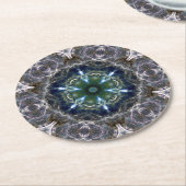Folk Mandala Square Paper Untersetzer (Angewinkelt)