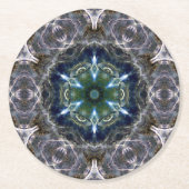 Folk Mandala Square Paper Untersetzer (Vorderseite)