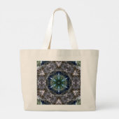 Folk Mandala Tote Bag Jumbo Stoffbeutel (Rückseite)