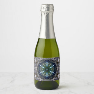 Folk Mandala Weinlabel Schaumweinetikett