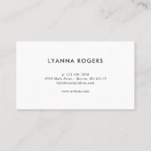 Folk Meadow - Poppies & Daisies Visitenkarte (Rückseite)