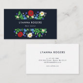 Folk Meadow - Poppies & Daisies Visitenkarte (Vorne/Hinten)