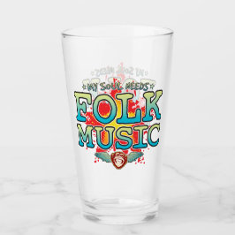 Folk Music Soul Glass Tumbler