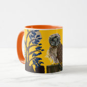 Folk owl on tree stump tasse (Vorderseite Links)