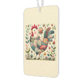 Folk Patchwork-Liste mit floralen Akzenten Autolufterfrischer (Links)