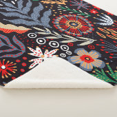Folk pattern, seamless textile design with bright sherpadecke (3/4)