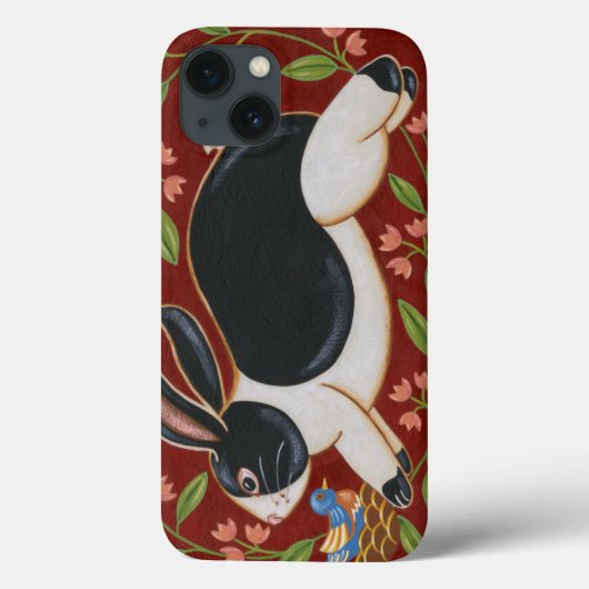 Folk Rabbit Case-Mate iPhone Hülle (Rückseite)