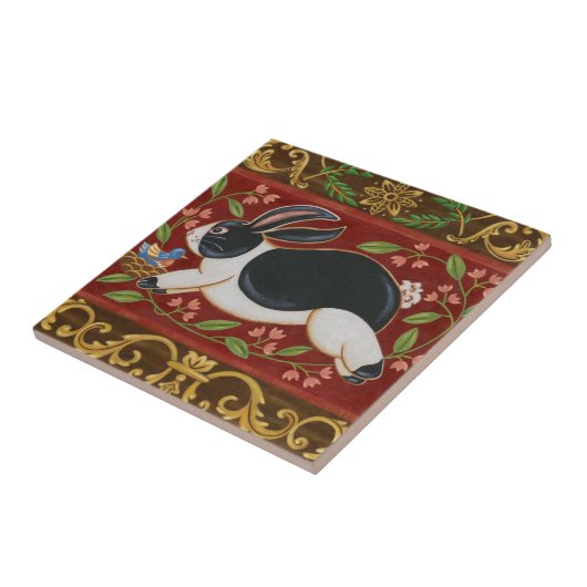 Folk Rabbit Fliese (Seite)