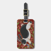 Folk Rabbit Gepäckanhänger (Vorderseite vertikal)