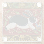 Folk Rabbit Glasuntersetzer (Rückseite)