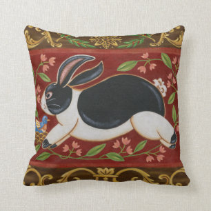 Folk Rabbit Kissen