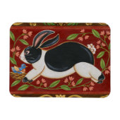 Folk Rabbit Magnet (Horizontal)