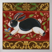 Folk Rabbit Poster (Vorne)