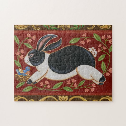 Folk Rabbit Puzzle (Horizontal)