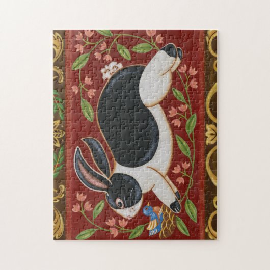 Folk Rabbit Puzzle (Vertikal)