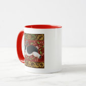 Folk Rabbit Tasse (Vorderseite Links)
