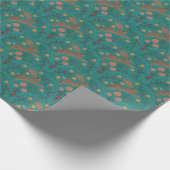 Folk Rabbits Geschenkpapier (Ecke)