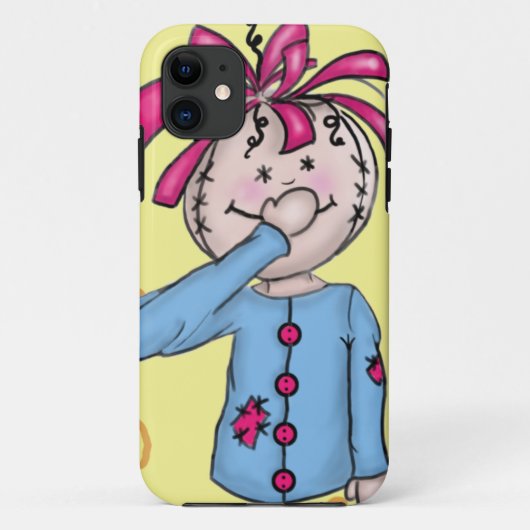Folk Rag Doll Cartoon Case-Mate iPhone Hülle (Rückseite)