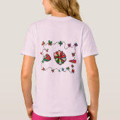 Folk Retro Quaint and Happy Art T - Shirt (Rückseite)