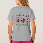 Folk Retro Quaint and Happy Art T - Shirt (Rückseite)