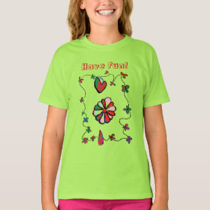 Folk Retro Quaint and Happy Art T - Shirt