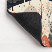Folk Winter Night Landschaft Mousepad (Ecke)