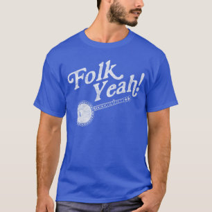 Folk Yeah Retro Lustig Banjo Akustische Musik retr T-Shirt