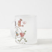 Folkart Birds Mattglastasse (Vorderseite Links)