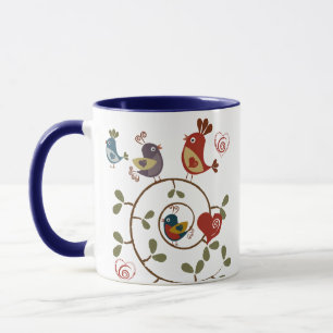 Folkart Birds Tasse