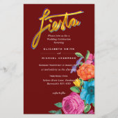 Folkart Blume Fiesta Wedding Einladung Boda (Vorderseite)