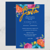 Folkart Blume Fiesta Wedding Einladung Boda (Vorne/Hinten)