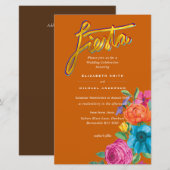 Folkart Blume Fiesta Wedding Einladung Boda (Vorne/Hinten)