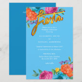 Folkart Blume Fiesta Wedding Einladung Boda (Vorne/Hinten)